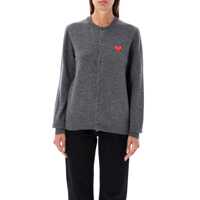 Cardigane Comme Des Garçons Play Wool Cardigan With Red Heart Femei