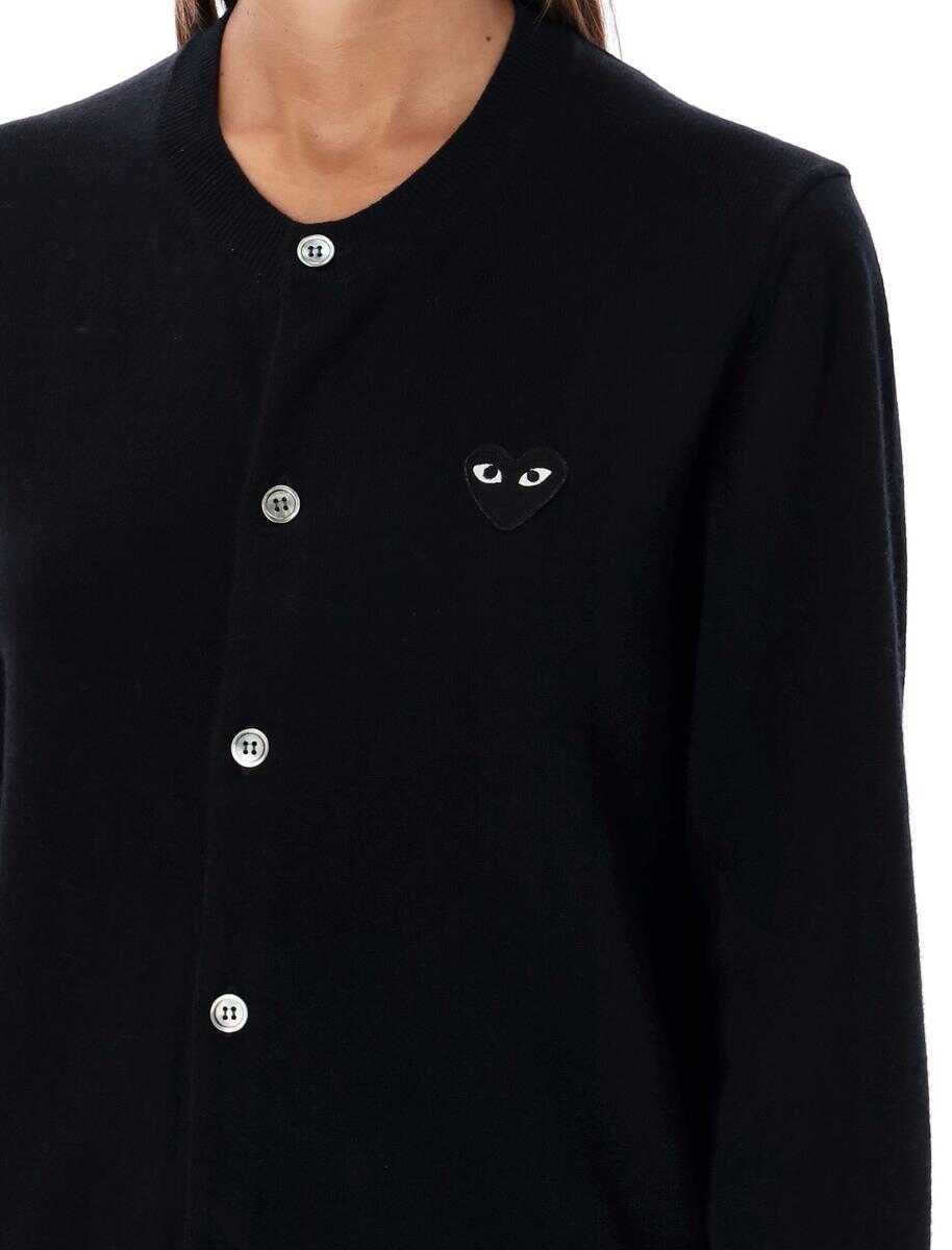 Cardigane Comme des Garons Comme Des Garons Play Cardigan Black Heart Patch Black Femei (BM 19268361) 3