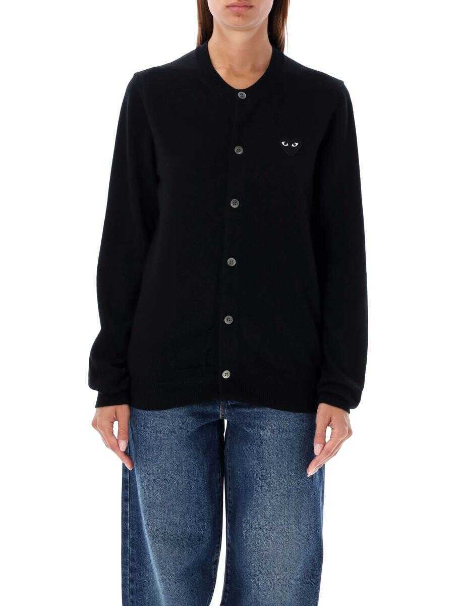Cardigane Comme des Garons Comme Des Garons Play Cardigan Black Heart Patch Black Femei (BM 19268361) 1