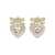 Self-Portrait Self-Portrait Gold Bow Crystal Heart Earrings GOLD