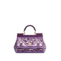 Genti de mana Dolce & Gabbana Small Sicily Leather Handbag Femei