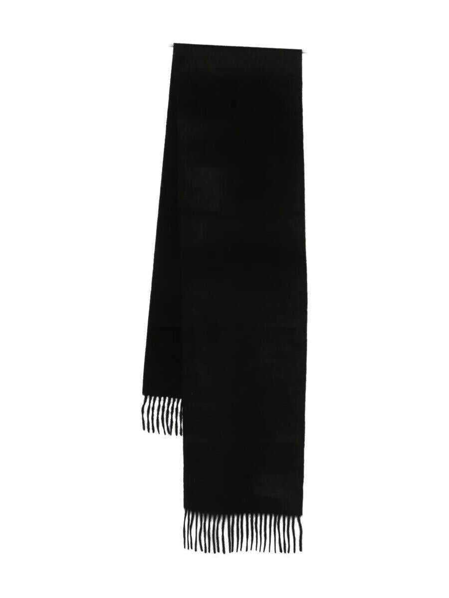 Esarfe Paul Smith Paul Smith Men Scarf Plain Cashmere Accessories Black Barbati (BM 19268637) 1