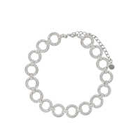 Pulovere Self-Portrait Crystal Link Choker Necklace Femei