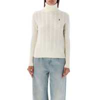 Tricouri Polo Polo Ralph Lauren Wool And Cashmere Cable-Knit Turtleneck Femei