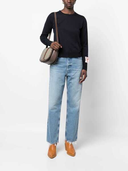 Pulovere Golden Goose Golden Goose Sweater With Round Neck In Wool BLUE Femei (BM 19268985) 2