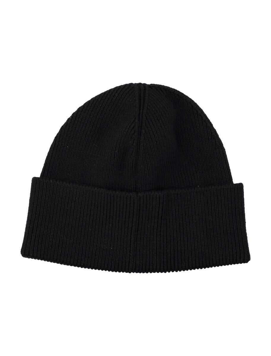 Caciuli MARINE SERRE Marine Serre Merino Wool Ribbed Beanie Black Femei (BM 19269210) 2