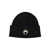 MARINE SERRE Marine Serre Merino Wool Ribbed Beanie Black