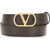 Valentino Garavani Signature VLogo Belt OAK BROWN