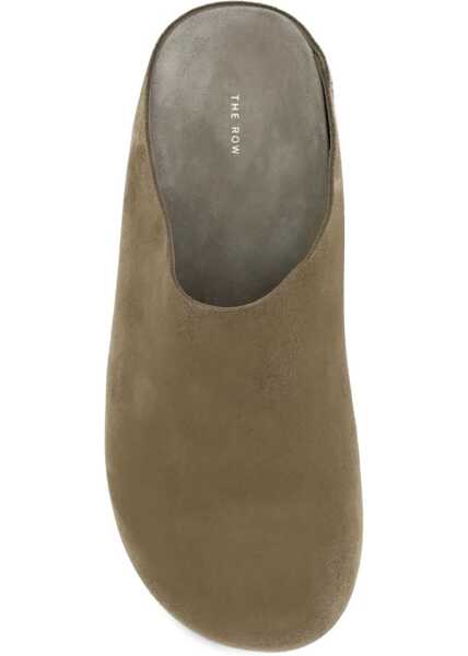 Sandale THE ROW Suede Hudson Mules MILITARY Femei (BM 19269338) 4