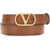 Valentino Garavani Signature VLogo Belt DEEP CARAMEL