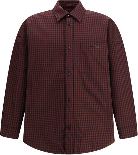 Jachete Gucci Checked Cotton Jacket PURPLE/BLACK Barbati (BM 19269350) 1