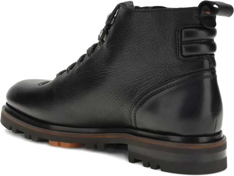 Bocanci casual Santoni Leather Ankle Boot BLACK Barbati (BM 19269356) 3