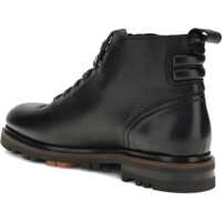 Bocanci casual pentru Barbati - Bocanci casual Santoni Leather Ankle Boot BLACK Barbati (BM 19269356) - B-mall.ro