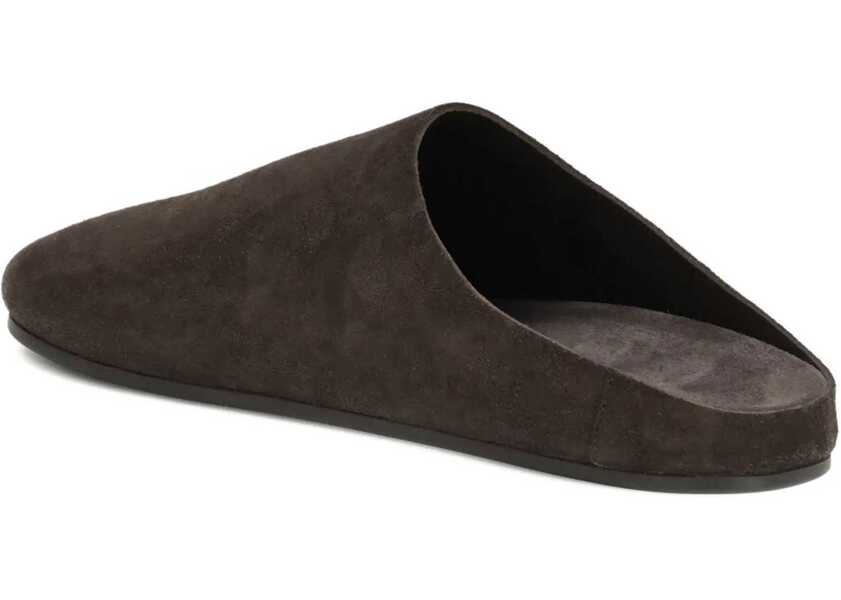 Sandale THE ROW Suede Hudson Mules LACQUER BROWN Femei (BM 19269359) 4