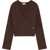 Ganni V-Neck Sweater BROWN