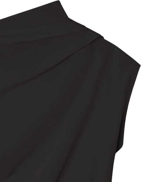 Bluze Ganni Tops With Ruches BLACK Femei (BM 19269473) 2