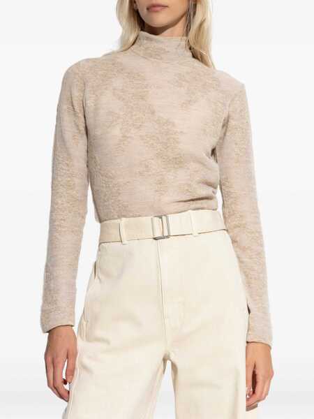 Pulovere Ganni Alpaca Blend Sweater BEIGE Femei (BM 19269485) 3
