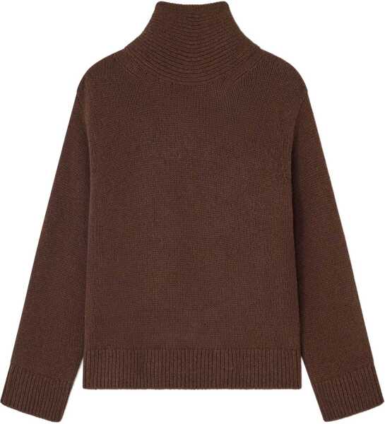 Pulovere Ganni Wool Blend Sweater BROWN Femei (BM 19269497) 1