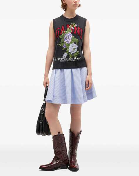 Veste casual Ganni Rose Vest CHARCOAL Femei (BM 19269503) 2