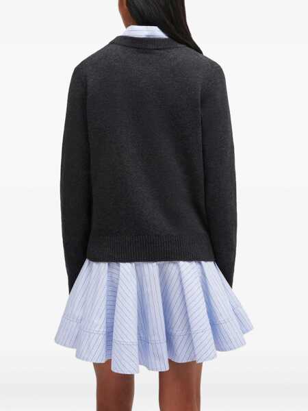 Pulovere casual Ganni Puppy Shirt CHARCOAL Femei (BM 19269506) 4