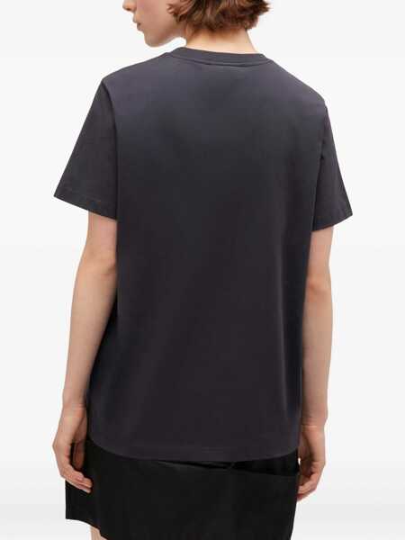 Tricouri Ganni T-Shirt Rose CHARCOAL Femei (BM 19269512) 4