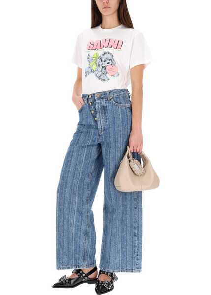 Blugi skinny Ganni Striped Baggy Jeans DENIM Femei (BM 19269533) 2