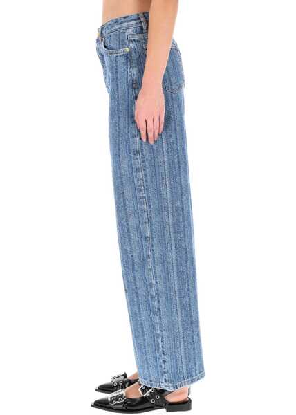 Blugi skinny Ganni Striped Baggy Jeans DENIM Femei (BM 19269533) 3