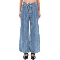 Blugi skinny Striped "Baggy" Jeans Femei