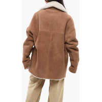Paltoane Shearling 3-Button Coat With Patch Pockets Femei