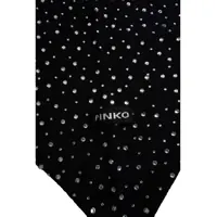 Esarfe Dama - Esarfe Pinko Scarf with rhinestones Svizzera Black Femei (BM 19269617) - B-mall.ro