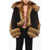 DSQUARED2 Corduroy Jacket With Faux Fur Details Brown