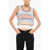 DSQUARED2 Sleeveless Argyle Motif Sweater Multicolor