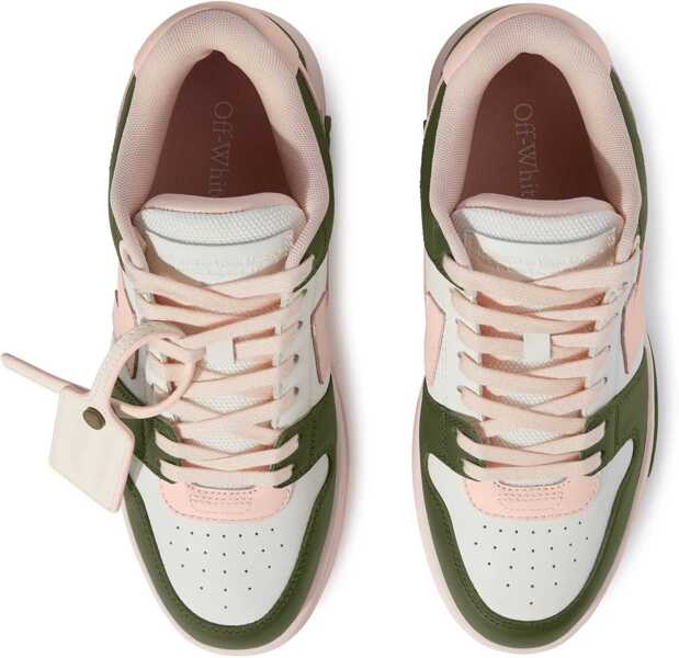 Sneakers Off-White Two Tone Leather Out Of Office Mid-Top Sneakers Military Green Femei (BM 19269662) 4