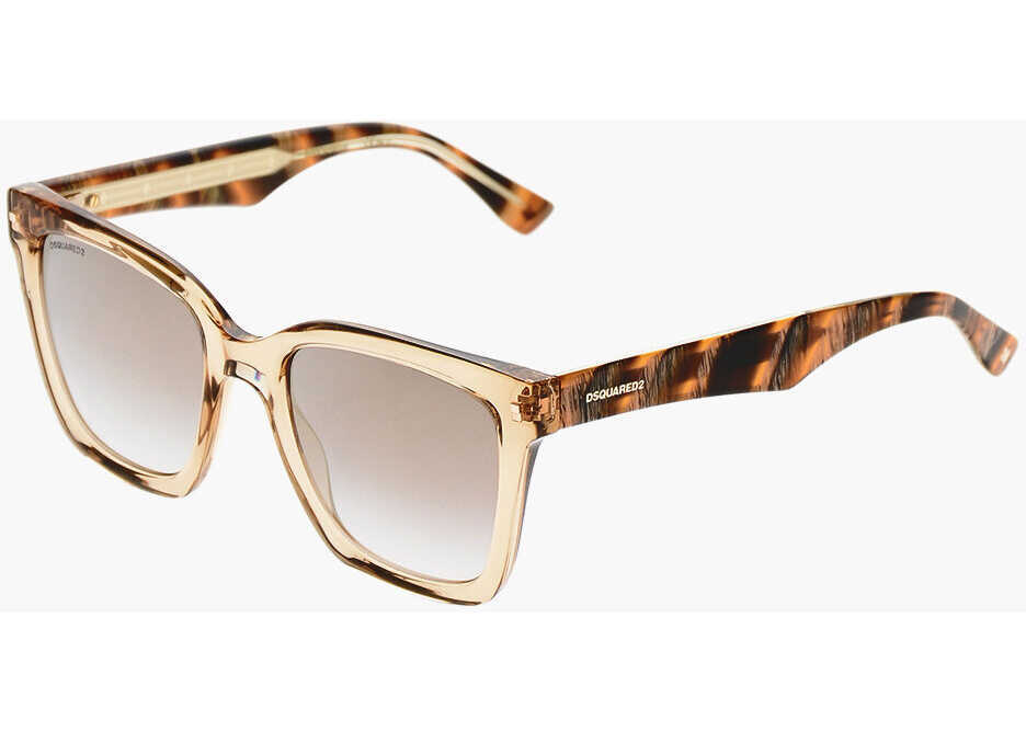 Ochelari de soare DSQUARED2 Animal Patterned Sunglasses With Mirrored Lenses Beige Femei (BM 19269668) 2