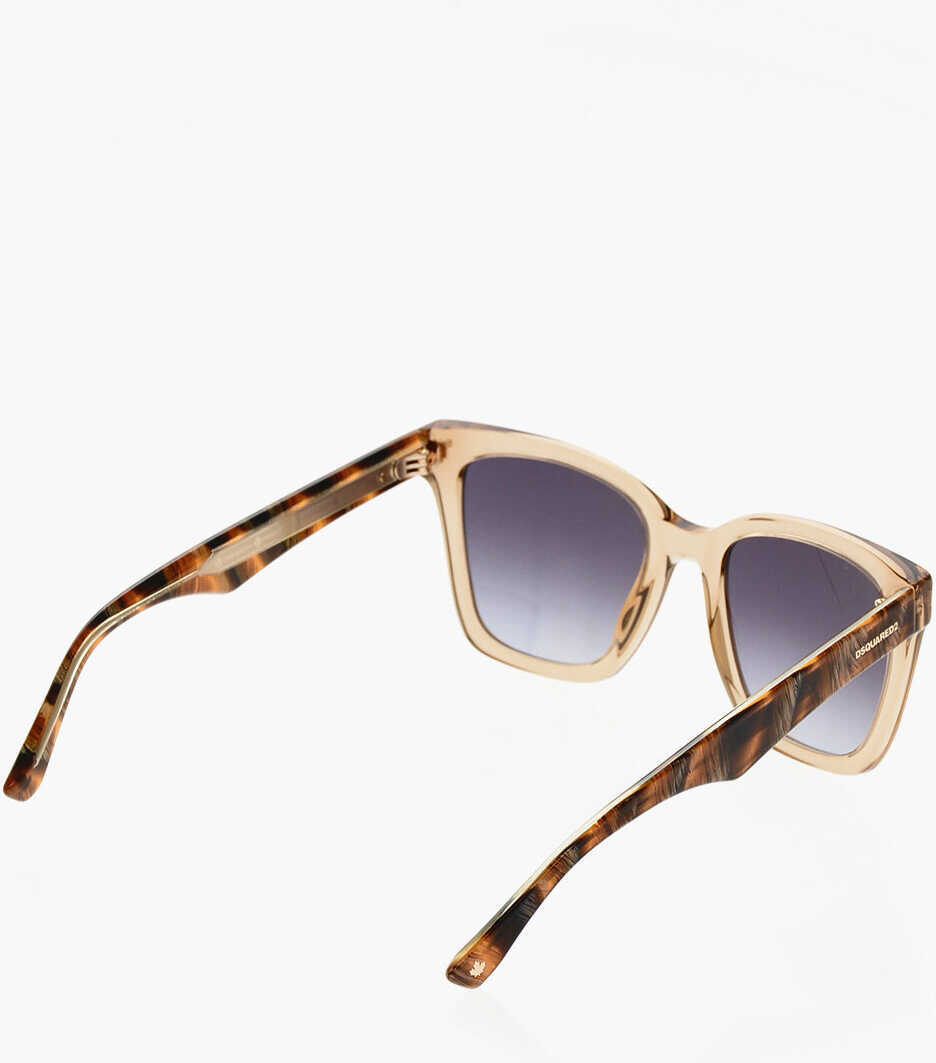 Ochelari de soare DSQUARED2 Animal Patterned Sunglasses With Mirrored Lenses Beige Femei (BM 19269668) 3