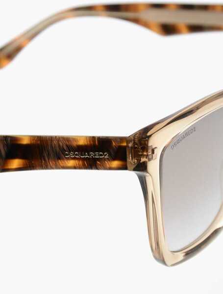Ochelari de soare DSQUARED2 Animal Patterned Sunglasses With Mirrored Lenses Beige Femei (BM 19269668) 4