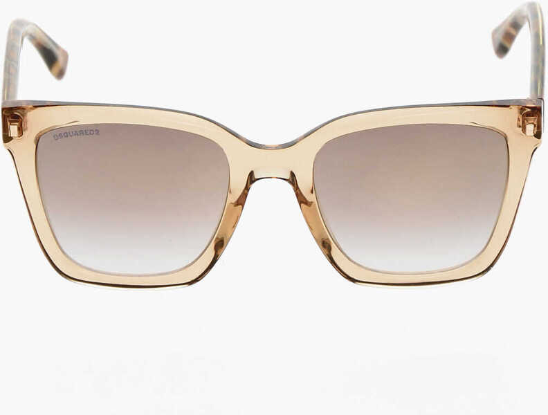 Ochelari de soare DSQUARED2 Animal Patterned Sunglasses With Mirrored Lenses Beige Femei (BM 19269668) 1
