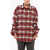 DSQUARED2 Check Patterned Eco-Shearling Overshirt Red