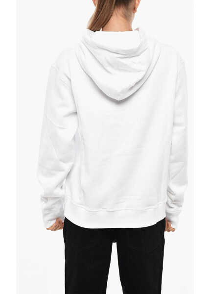 Bluze de trening DSQUARED2 Brushed Cotton Maple Syrup Hoodie White Femei (BM 19269695) 3