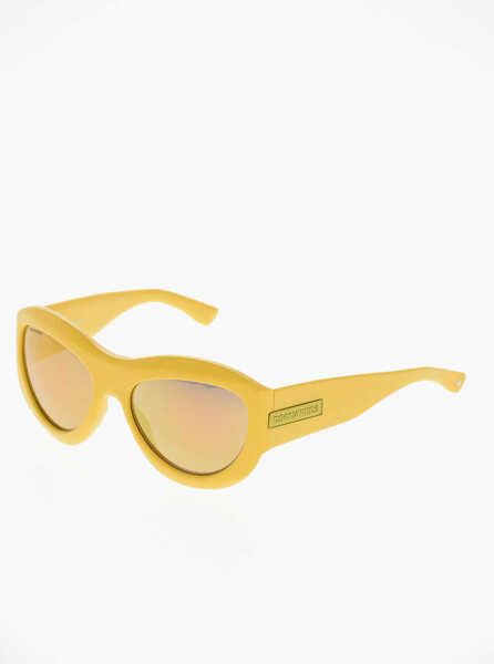 Ochelari de soare DSQUARED2 Solid Color Sunglasses With Mirrored Lenses Yellow Barbati (BM 19269704) 2