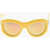 DSQUARED2 Solid Color Sunglasses With Mirrored Lenses Yellow