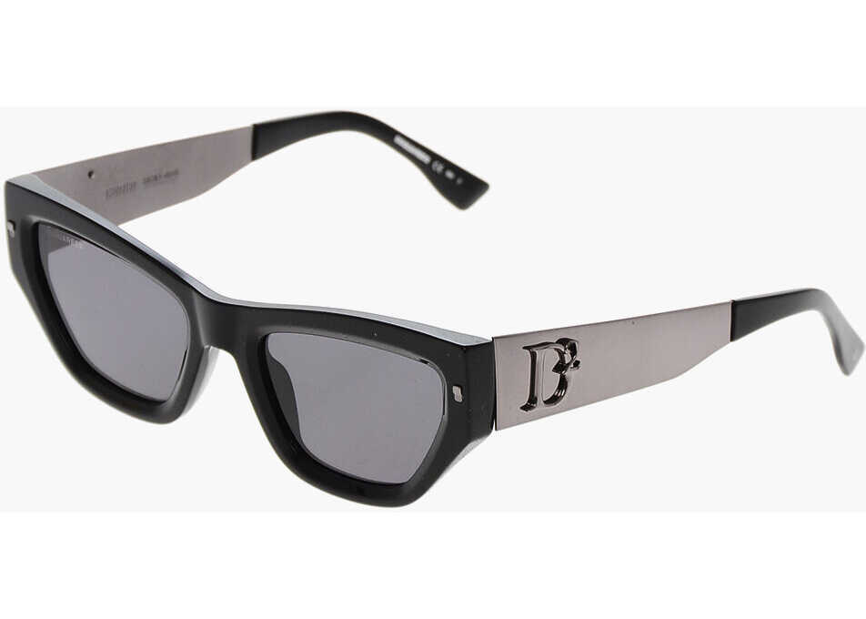 Ochelari de soare DSQUARED2 Cat-Eye Sunglasses With Embossed Monogram Black Femei (BM 19269713) 2