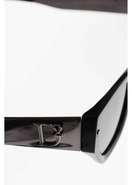 Ochelari de soare DSQUARED2 Cat-Eye Sunglasses With Embossed Monogram Black Femei (BM 19269713) 4
