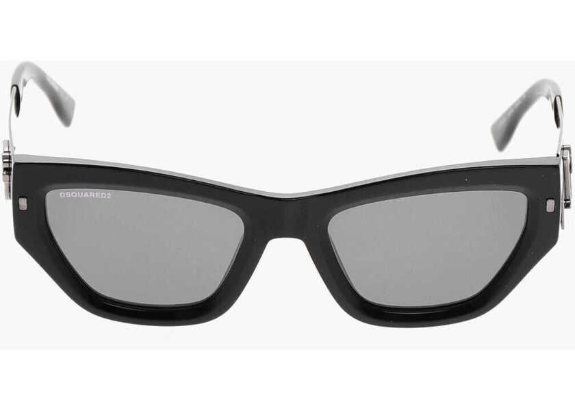 Ochelari de soare DSQUARED2 Cat-Eye Sunglasses With Embossed Monogram Black Femei (BM 19269713) 1