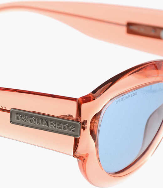 Ochelari de soare DSQUARED2 Shield Sunglasses With See-Through Frame Orange Barbati (BM 19269725) 4