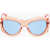 DSQUARED2 Shield Sunglasses With See-Through Frame Orange