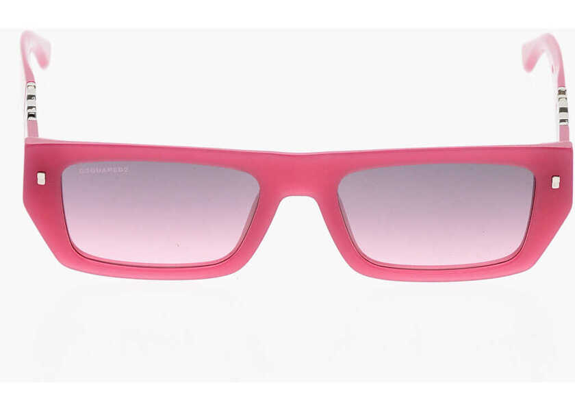 Ochelari de soare DSQUARED2 Icon Solid Color Sunglasses With Rectangular Frame Pink Barbati (BM 19269728) 1