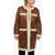 DSQUARED2 Eco-Shearling Coat With Patch Pockets Brown