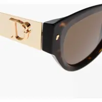 Accesorii DSQUARED2 Dama pagina 2 - Ochelari de soare DSQUARED2 Cat-Eye Sunglasses With Golden Metal Details Brown Femei (BM 19269743) - B-mall.ro