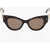 DSQUARED2 Cat-Eye Sunglasses With Golden Metal Details Brown